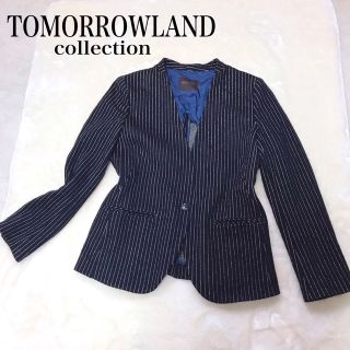 トゥモローランド(TOMORROWLAND)のTOMORROWLAND COLLECTION テーラードジャケット ストライプ(テーラードジャケット)