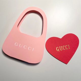 グッチ(Gucci)のGUCCI  グッチ ノベルティ ペーパーバッグ  バレンタイン ハート (ショップ袋)