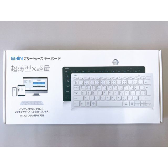 【未使用】EWIN Bluetoothキーボード スマホ/家電/カメラのPC/タブレット(PC周辺機器)の商品写真