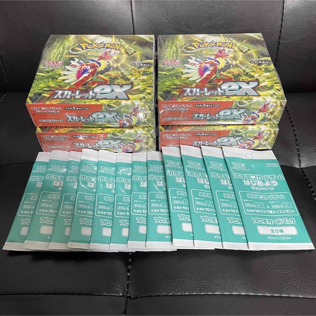 ポケカポケモンカード スカーレットex シュリンク付き 4box プロモパック12枚