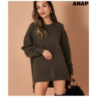 アナップ(ANAP)の【最終値下げセール】ANAP アナップ ウール混ジップデザインニット(ニット/セーター)