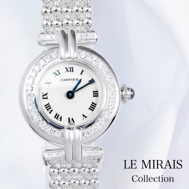 Cartier - 【仕上済】カルティエ  コリゼ ブレス K18 ダイヤ レディース 腕時計