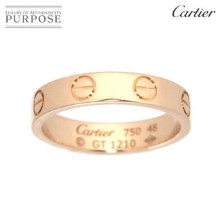 カルティエ(Cartier)のカルティエ Cartier ミニラブ #48 リング K18 PG ピンクゴールド 750 指輪 VLP 90177940(リング(指輪))
