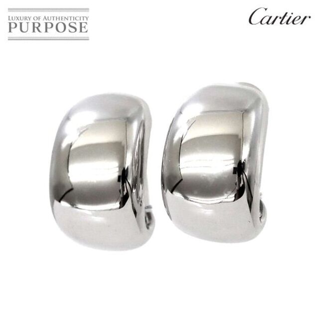 Cartier - カルティエ Cartier ヌーベルバーグ イヤリング K18 WG ホワイトゴールド 750 VLP 90178615