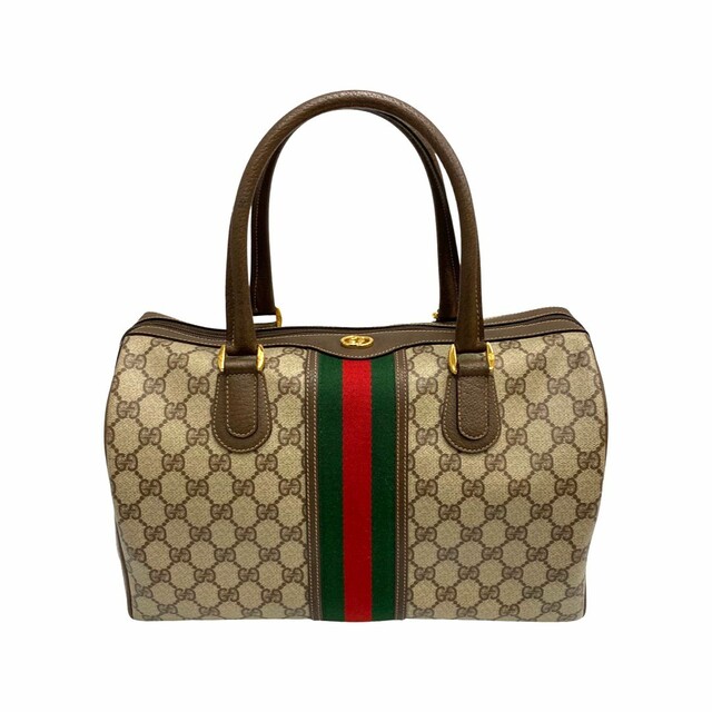 待望☆】 美品 極 - Gucci 保存袋付 24006 ブラウン ハンドバッグ
