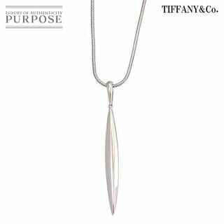 Tiffany & Co. - ティファニー TIFFANY&Co. フェザー ネックレス 51cm K18 WG ホワイトゴールド 750 VLP 90176773