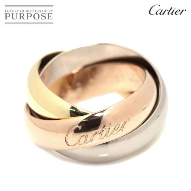 Cartier - カルティエ Cartier トリニティ #49 リング LM K18 YG WG PG 3連 スリーゴールド 3カラー 750 指輪 VLP 90176856