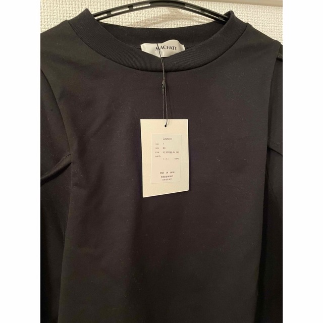 マチャット カーブスリーブロンT（ブラック） メンズのトップス(Tシャツ/カットソー(七分/長袖))の商品写真