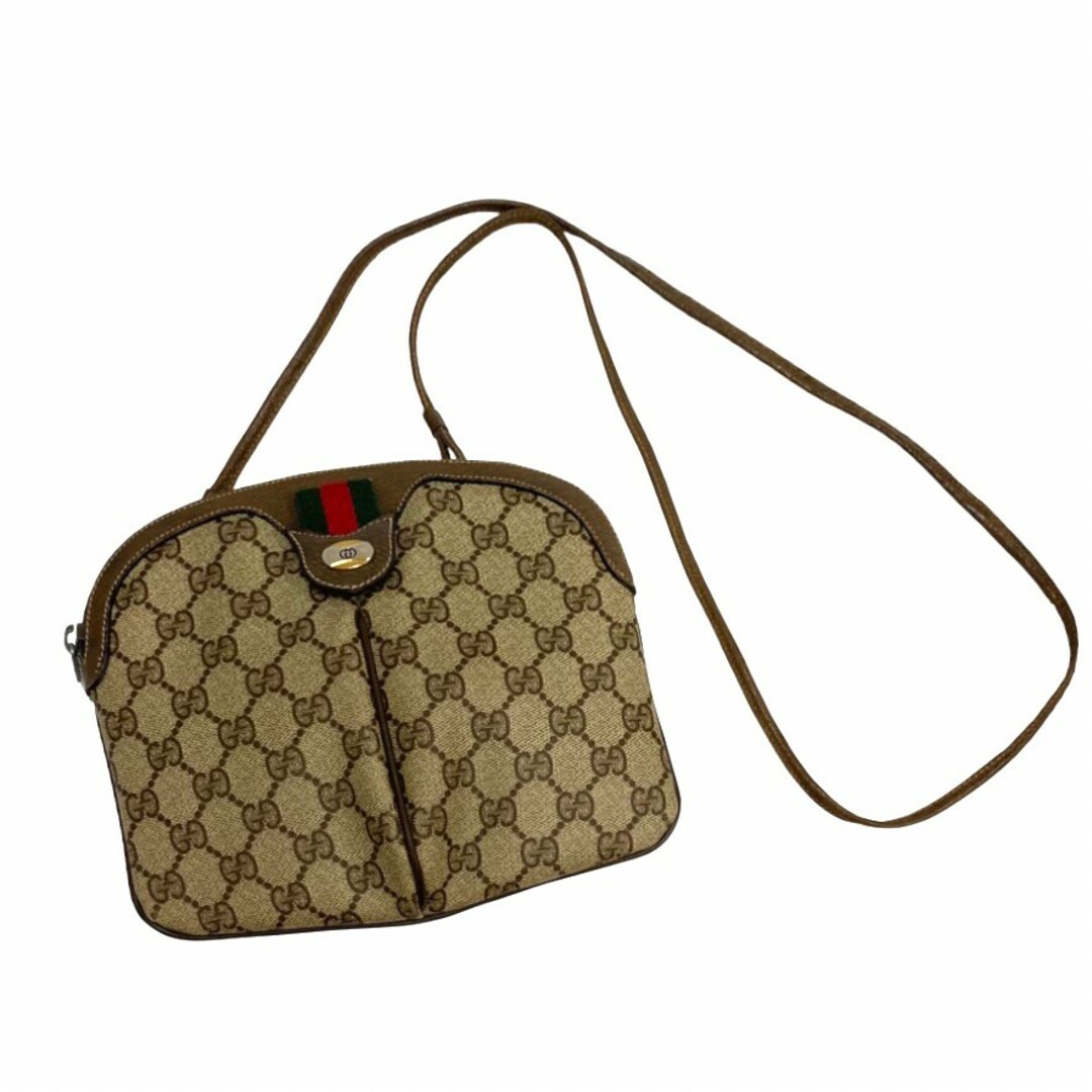 □保存袋付□ GUCCI グッチ GG総柄 シェリーライン ショルダーバッグ-