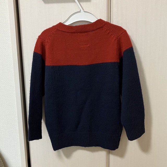 RUGGEDWORKS(ラゲッドワークス)のラゲッドワークス　ニットカーディガン100 キッズ/ベビー/マタニティのキッズ服男の子用(90cm~)(ジャケット/上着)の商品写真