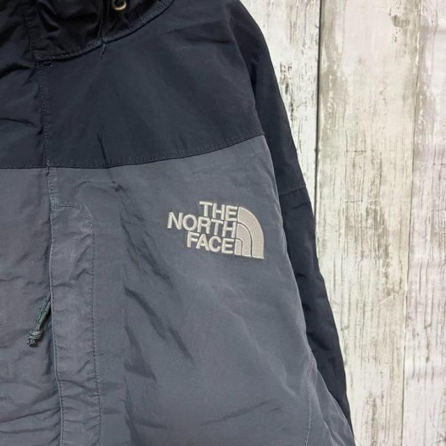 【USA規格】ノースフェイス マウンテンパーカー HYVENT 刺繍ロゴ グレー - 2