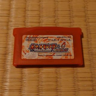 ゲームボーイアドバンス(ゲームボーイアドバンス)のポケットモンスター ファイアレッド GBA ソフトのみ！ジャンク！(携帯用ゲームソフト)