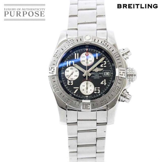 超格安価格 BREITLING - ブライトリング BREITLING アベンジャー2 A13381 クロノグラフ メンズ 腕時計 デイト ブラック 文字盤 自動巻き Avenger II VLP 90179030 腕時計(アナログ) 超格安価格 BREITLING - ブライトリング BREITLING アベンジャー2 A13381 クロノグラフ メンズ 腕時計 デイト ブラック 文字盤 自動巻き Avenger II VLP 90179030 腕時計(アナログ)