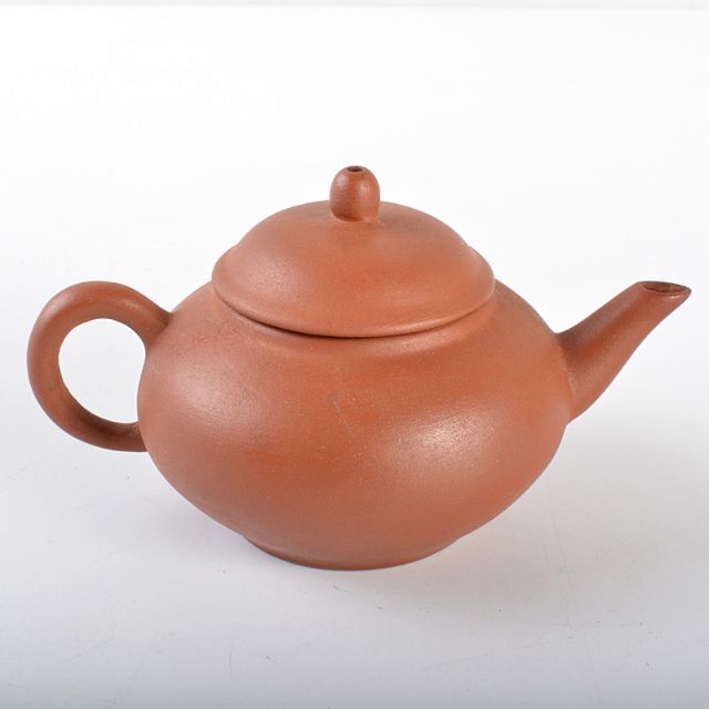 中国　紫砂　朱泥　急須　茶壷　在銘　N　R5368