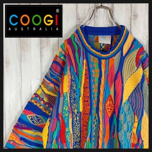 幻の1点モノ】coogi クージー 立体 編込み 3Dニット 即完売モデル