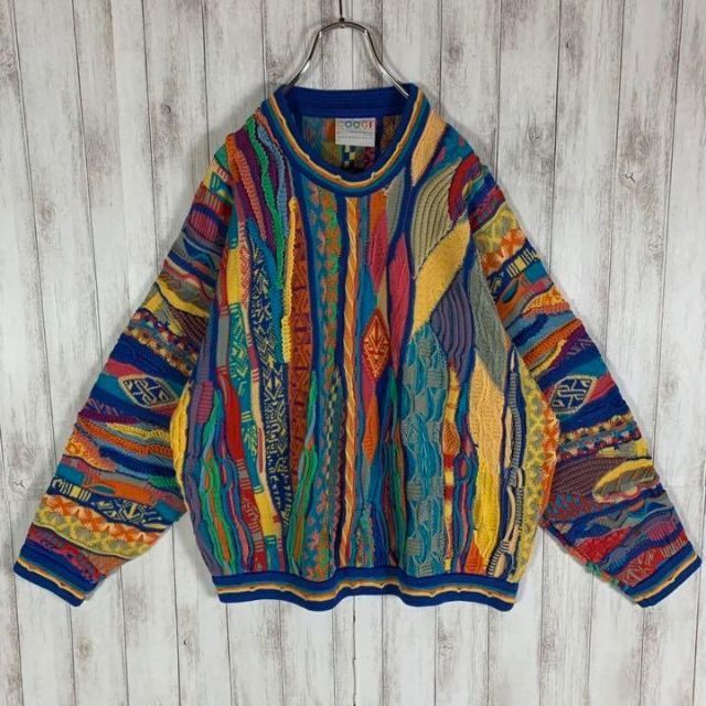 【幻の1点モノ】coogi クージー 立体 編込み 3Dニット 即完売モデル