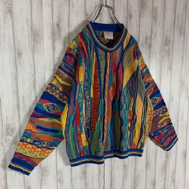 【幻の1点モノ】coogi クージー 立体 編込み 3Dニット 即完売モデル