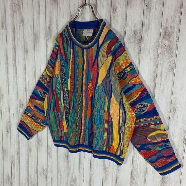 【幻の1点モノ】coogi クージー 立体 編込み 3Dニット 即完売モデル