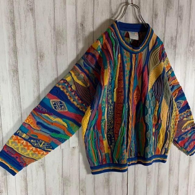 【幻の1点モノ】coogi クージー 立体 編込み 3Dニット 即完売モデル