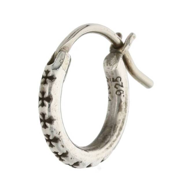 クロムハーツ HOOP TFL SML シルバーピアス メンズアクセサリー