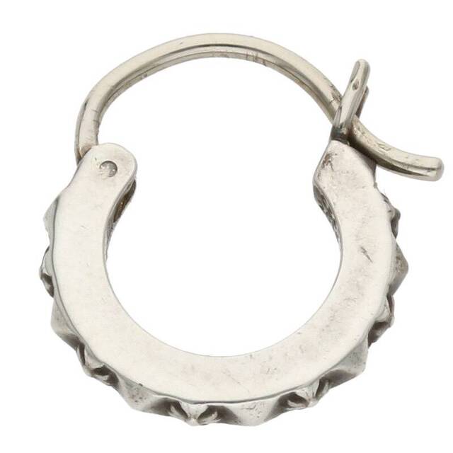 Chrome Hearts(クロムハーツ)のクロムハーツ HOOP TFP TINY/タイニーフープ シルバーピアス メンズ メンズのアクセサリー(ピアス(片耳用))の商品写真