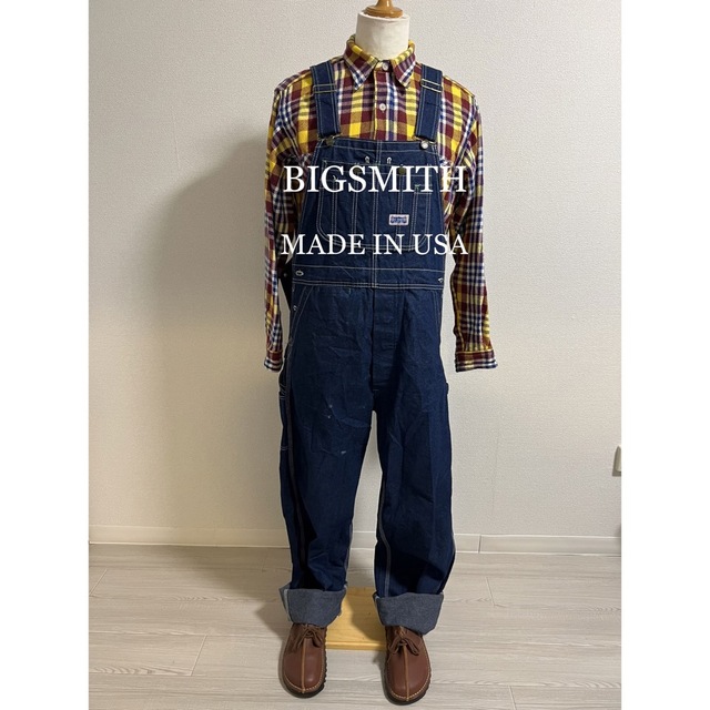 BIG SMITH(ビッグスミス)のBIG SMITH アメリカ製オーバーオール！ヴィンテージ！ メンズのパンツ(サロペット/オーバーオール)の商品写真