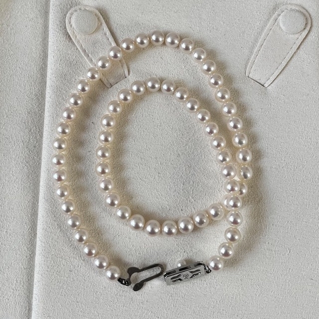 MIKIMOTO - MIKIMOTO ミキモト パールネックレス 6-6.5㎜ 冠婚葬祭の