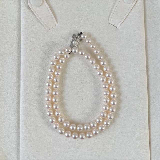 MIKIMOTO  ミキモト　ネックレス　6.0-6.5㎜　Mチャーム　冠婚葬祭