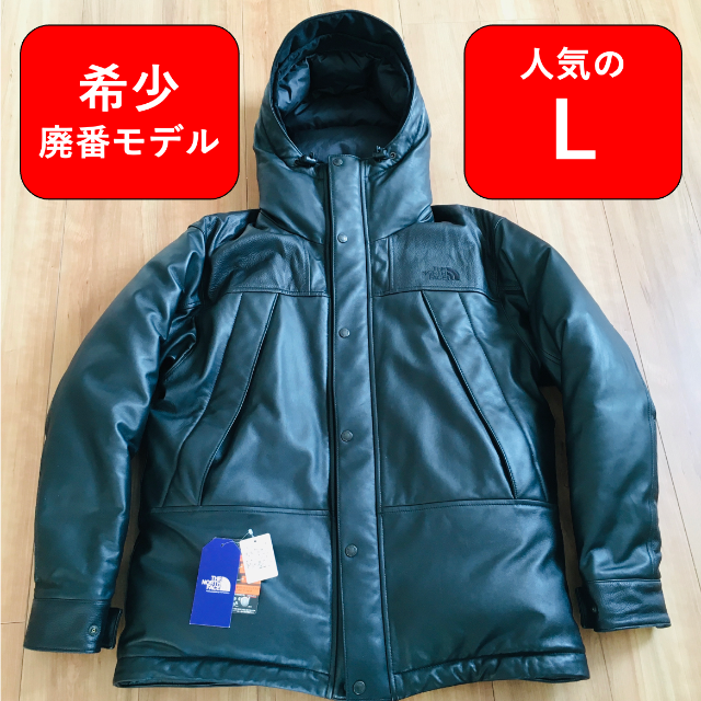 THE NORTH FACE(ザノースフェイス)の【希少廃番 L 美品】ザ ノースフェイス マウンテンダウン レザージャケット メンズのジャケット/アウター(ダウンジャケット)の商品写真