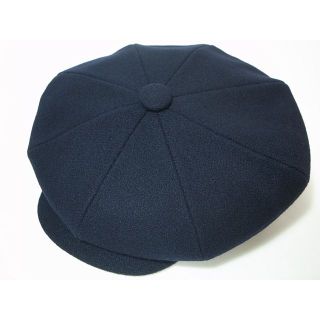 ニューヨークハット(NEW YORK HAT)のUSA製ニューヨークハット新品Wool Big Appleウール素材 大ぶり 紺(キャスケット)