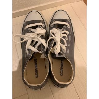 コンバース(CONVERSE)のコンバース  スニーカー　レディース　22.5cm ローカットスニーカー　グレー(スニーカー)