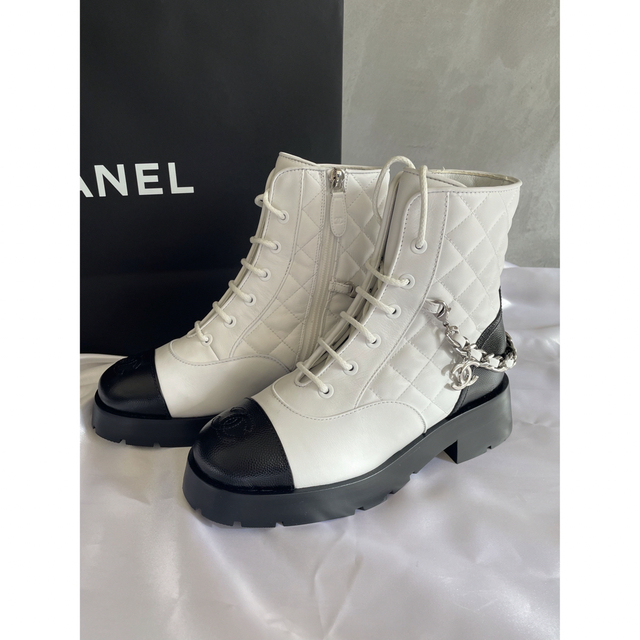 CHANEL - 【新品未使用♪レア品】CHANEL 22.23AW レースアップシューズ