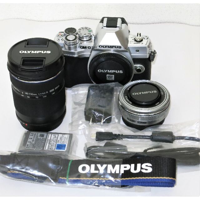 極美品　オリンパス　OM-D E-M10 Mark Ⅳ　ダブルズーム スマホ/家電/カメラのカメラ(ミラーレス一眼)の商品写真