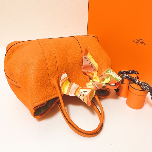 Hermes(エルメス)の専用♡超美品★エルメス ガーデンパーティTPM  ネゴンダ オレンジ 正規品 レディースのバッグ(トートバッグ)の商品写真