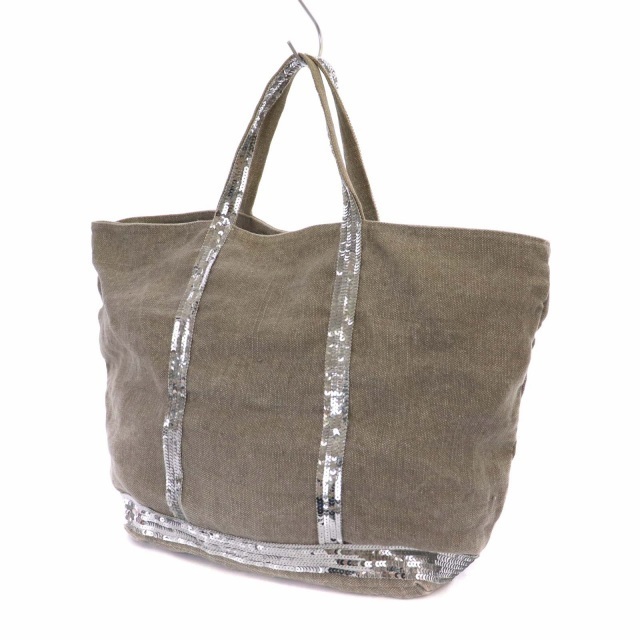 vanessabruno(ヴァネッサブリューノ)のヴァネッサブリューノ トートバッグ ハンドバッグ スパンコール キャンバス￥ レディースのバッグ(トートバッグ)の商品写真
