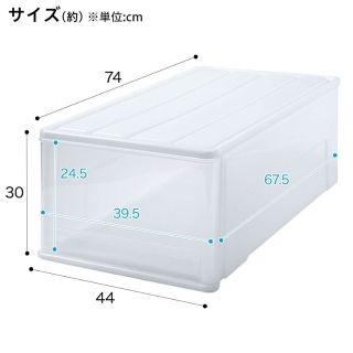 ニトリ(ニトリ)の値下げ！！ニトリ押入収納(M.L2個セット)(ケース/ボックス)