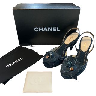 CHANEL シャネル デニム インディゴ サンダル 36-connectedremag.com