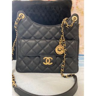 シャネル(CHANEL)のシャネル　キャビアスキン　ショルダー　ホーボー バッグ(ショルダーバッグ)