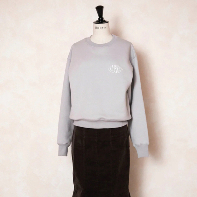 herlipto CAFE Sweat misty blue UNISEX