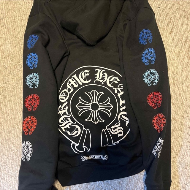 クロムハーツ　chrome hearts パーカー　ホースシュー　マルチカラー