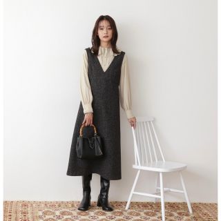 エヌナチュラルビューティーベーシック(N.Natural beauty basic)の【値下中】N.natural beauty basic ジャンパースカート(ロングワンピース/マキシワンピース)