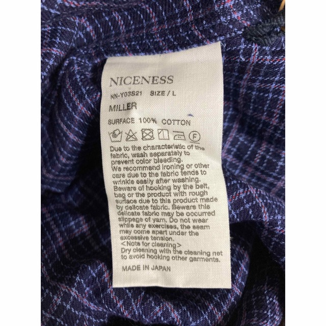 【新品】NICENESS MILLER KADHI シャツ Lサイズ メンズのトップス(シャツ)の商品写真