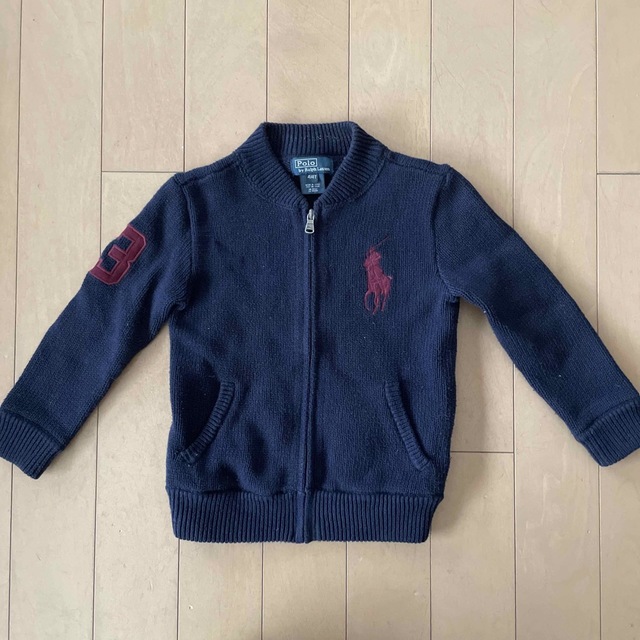 POLO RALPH LAUREN(ポロラルフローレン)のラルフローレン　ジップアップニット　4T キッズ/ベビー/マタニティのキッズ服男の子用(90cm~)(ニット)の商品写真