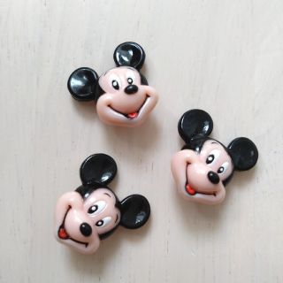 ディズニー(Disney)のミッキー ヴィンテージ ボタン レトロ(各種パーツ)