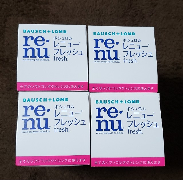 BAUSCH LOMB(ボシュロム)のボシュロムレニューフレッシュ355ml×4本【専用ケース付】 コスメ/美容のスキンケア/基礎化粧品(アイケア/アイクリーム)の商品写真