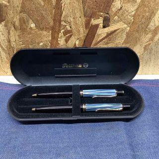 ペリカン(Pelikan)のペリカン　ボールペン•シャープペンシルセット　pelikan 水色(ペン/マーカー)