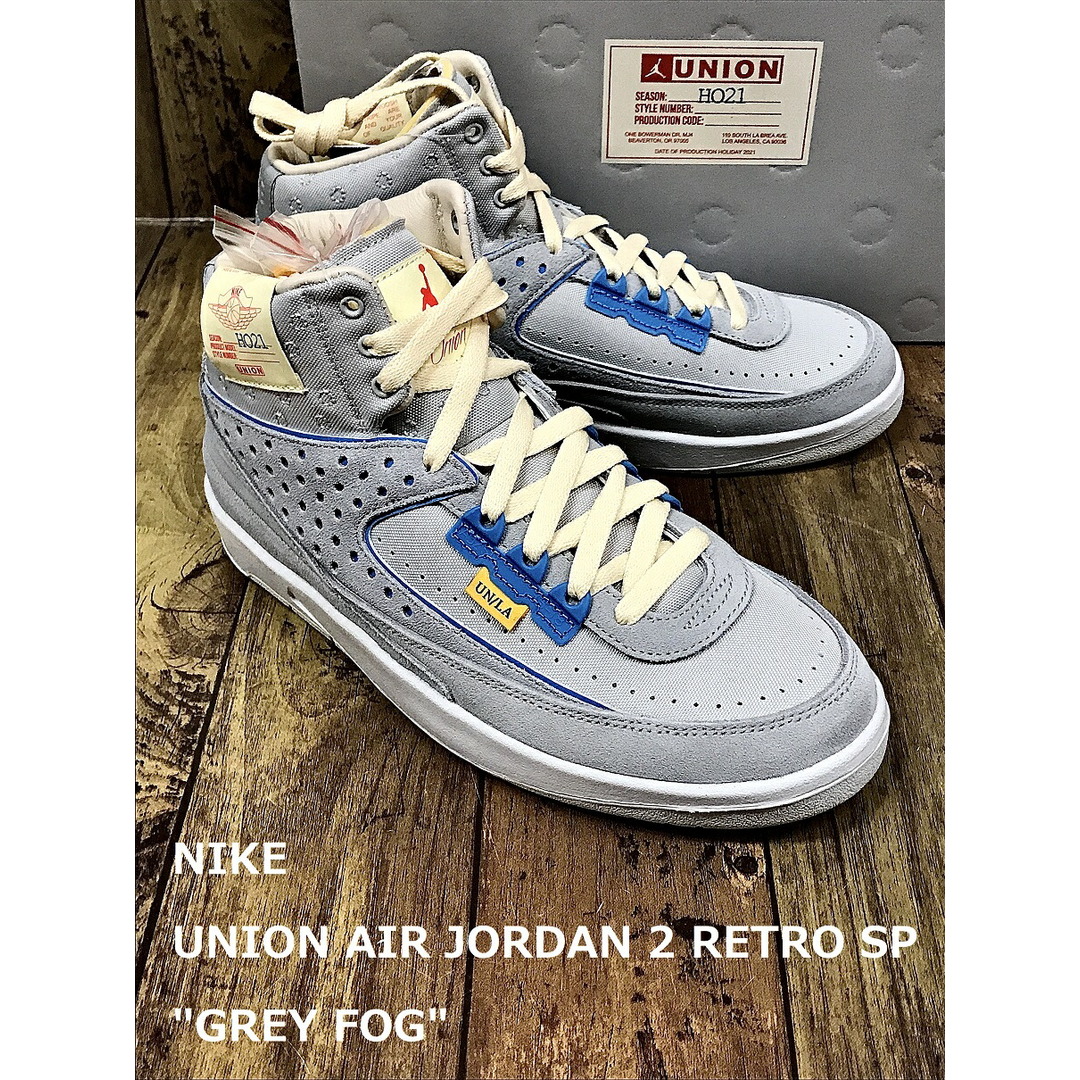 NIKE(ナイキ)のNIKE × UNION AIR JORDAN 2 RETRO SP "GREY FOG" DN3802-001 ナイキ ユニオン エア ジョーダン　2 レトロ エスピー "グレーフォグ"【中古】【004】【岩】 メンズの靴/シューズ(スニーカー)の商品写真