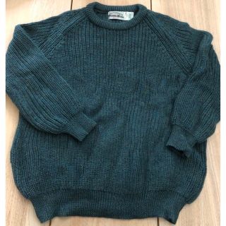 aran crafts フィッシャーマン セーター XXL グリーン ケーブル(ニット/セーター)