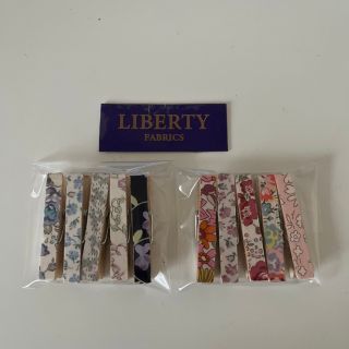 リバティ(LIBERTY.)の【ハンドメイド】リバティプリント クリップNo.18  5個入り×2(その他)