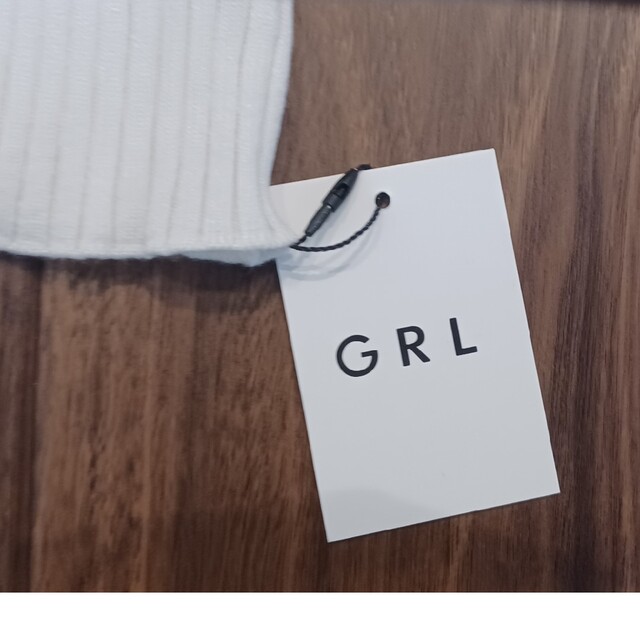 GRL(グレイル)のGRL　グレイル　スクエアネックリブニットトップス レディースのトップス(ニット/セーター)の商品写真